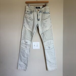 ReFuel Men's 30x32 Modern Fit Denim‎ Jeans Light Wash Accents